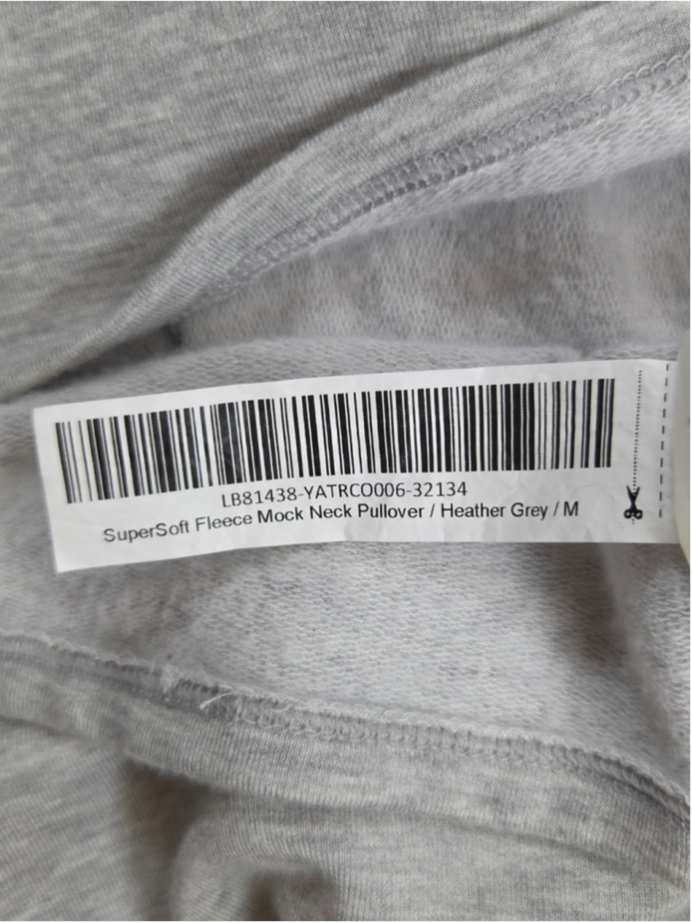 Quince SuperSoft Fleece Mock Neck Pullover Women's M Heather Gray - Picture 7 of 8